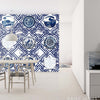 The Blue Delft NO 1 behang-behang-Daisy James-Selected Wallpapers & Interiors