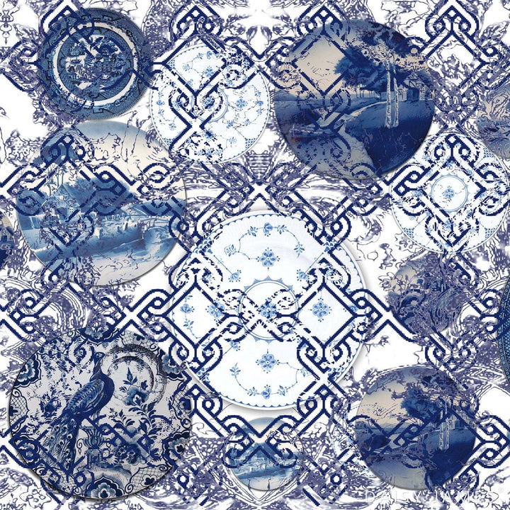 The Blue Delft NO 2-behang-Tapete-Daisy James-Original-Vinyl-DJ12-Selected Wallpapers