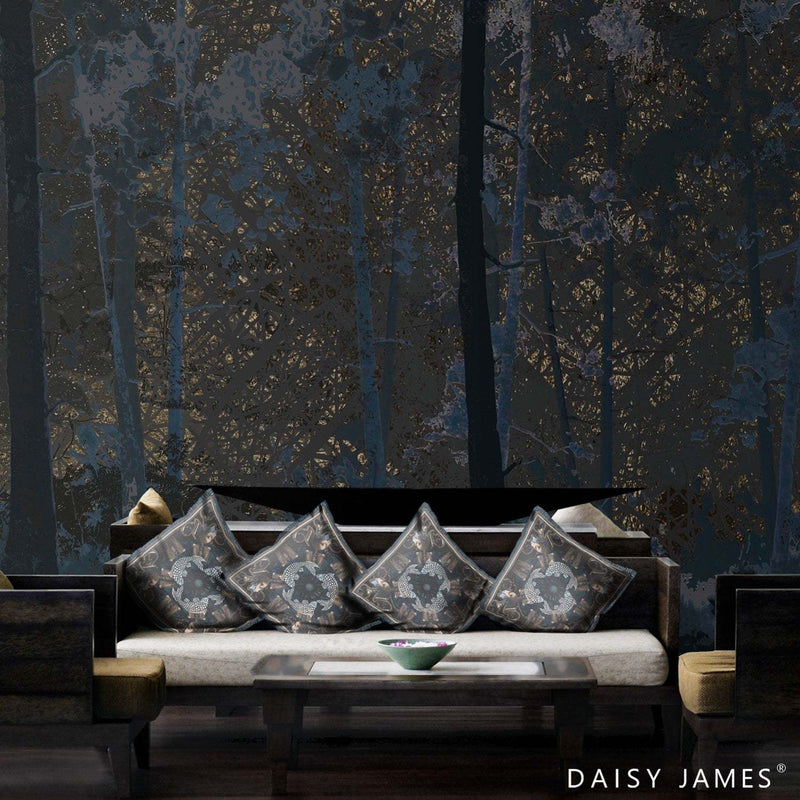 The Blue Forest Tapete von Daisy James