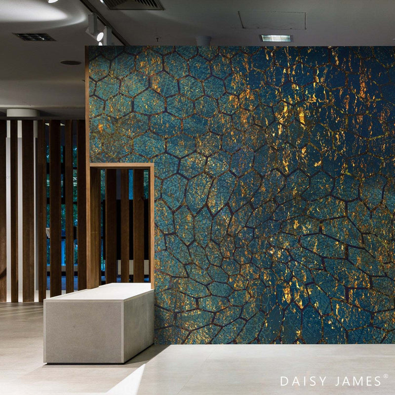 The Blue and Gold wallpaper by Daisy James