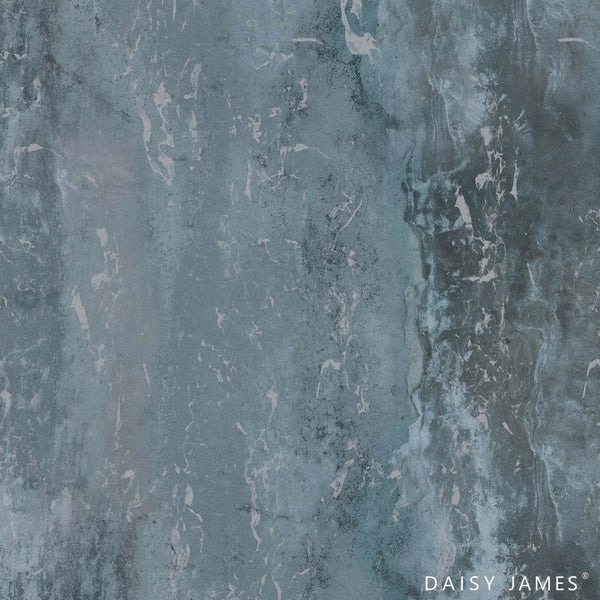 The Bluestone behang-behang-Daisy James-Blue-Vinyl-M2-Selected Wallpapers & Interiors