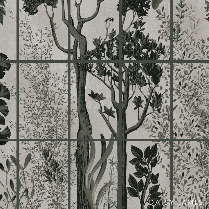 The Botany-behang-Tapete-Daisy James-Green-Vinyl-DJ271-Selected Wallpapers
