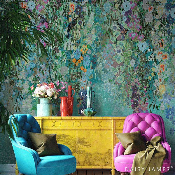 The Cascade behang-behang-Daisy James-Selected Wallpapers & Interiors