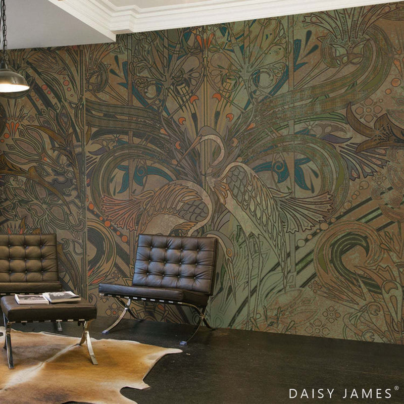 The Crane No2 wallpaper by Daisy James