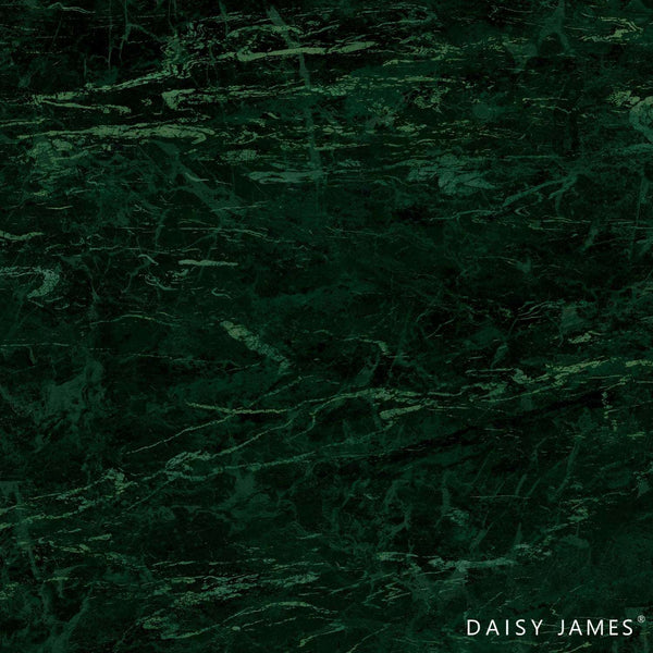 The Dark Greenstone behang-Behang-Daisy James-Vinyl-Green-M2-Selected Wallpapers & Interiors
