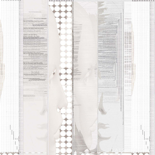 The Faces behang-behang-Daisy James-Original-Vinyl-M2-Selected Wallpapers & Interiors