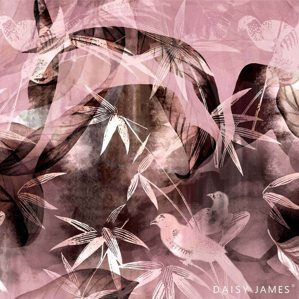 The Fairytale behang-Behang-Daisy James-Vinyl-Pink-M2-Selected Wallpapers & Interiors