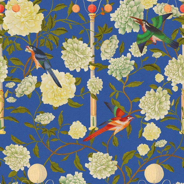 The Garden of Immortality-behang-Mind the Gap-Blue-300 cm (standaard)-WP20589-Selected Wallpapers