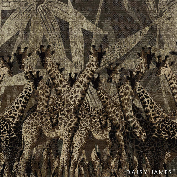 The Giraffes behang-behang-Daisy James-Multicolor-Vinyl-M2-Selected Wallpapers & Interiors