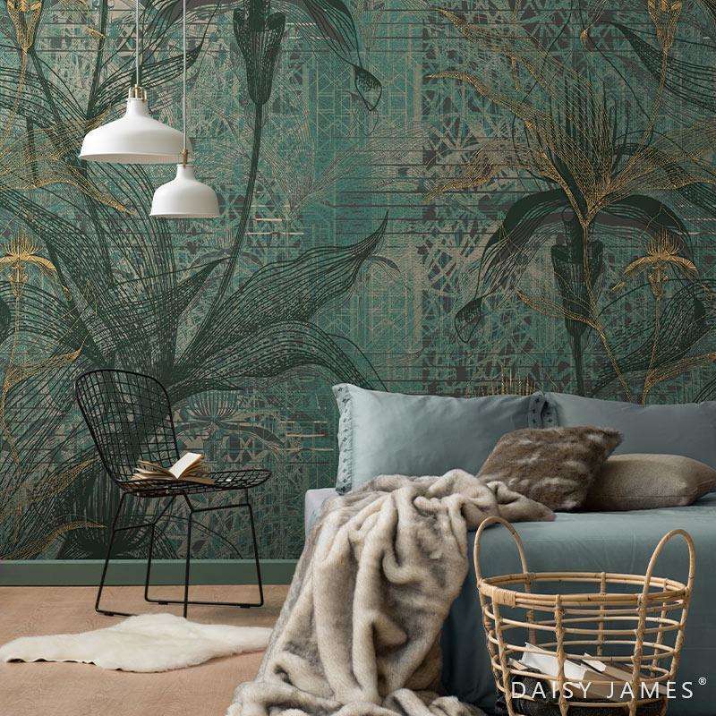 The Green Orchid behang van Daisy James