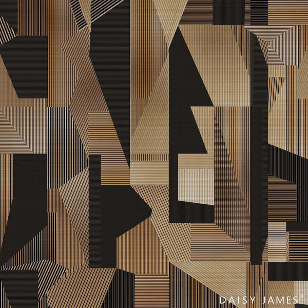 The Groove behang-behang-Daisy James-Multicolor-Vinyl-M2-Selected Wallpapers & Interiors