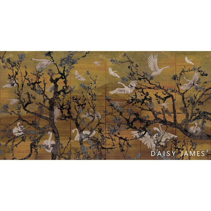 The Lake Ocher-behang-Tapete-Daisy James-Selected Wallpapers