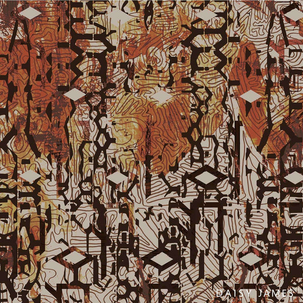 The Lava behang-Behang-Daisy James-Vinyl-Brown-M2-Selected Wallpapers & Interiors