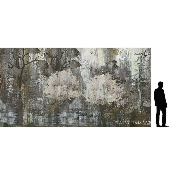 The Lime Forest behang-behang-Daisy James-Selected Wallpapers & Interiors