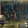 The Loom Blue behang-Behang-Daisy James-Selected Wallpapers & Interiors