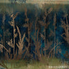 The Loom Blue behang-Behang-Daisy James-Blue-Vinyl-M2-Selected Wallpapers & Interiors