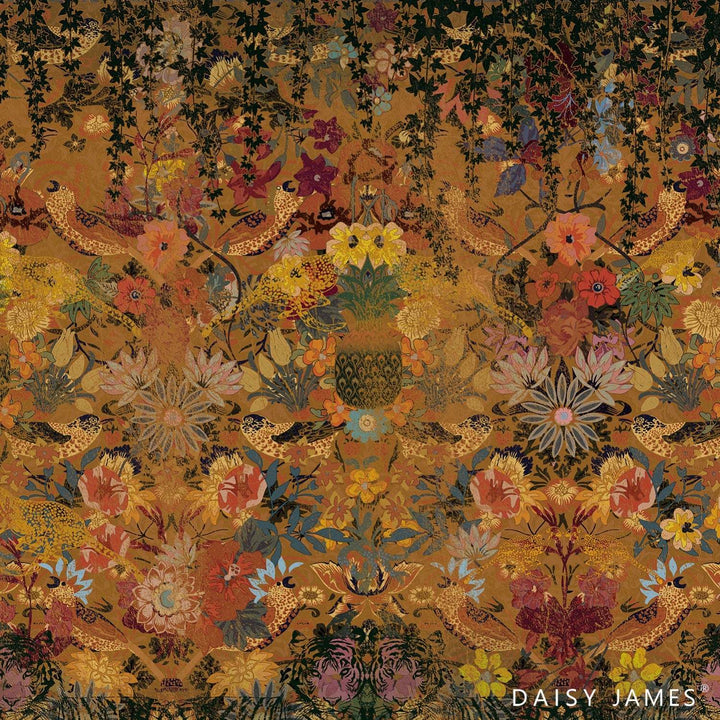 The Marigold-behang-Tapete-Daisy James-Multicolor-Vinyl-DJ250-Selected Wallpapers