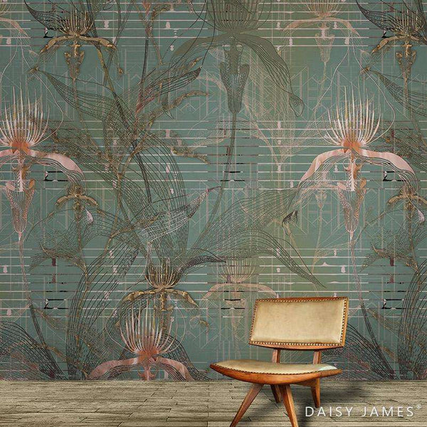 The Orchid behang-behang-Daisy James-Selected Wallpapers & Interiors