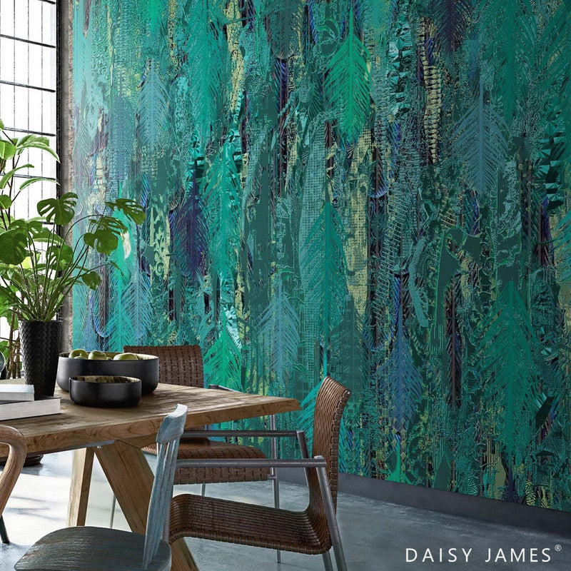 The Panache Turquoise wallpaper by Daisy James