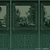 The Panel wallpaper-Daisy James-Green-Vinyl-M2-Selected Wallpapers & Interiors