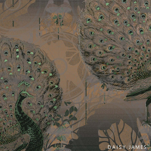 The Pavo wallpaper-Daisy James-Color-Vinyl-M2-Selected Wallpapers & Interiors