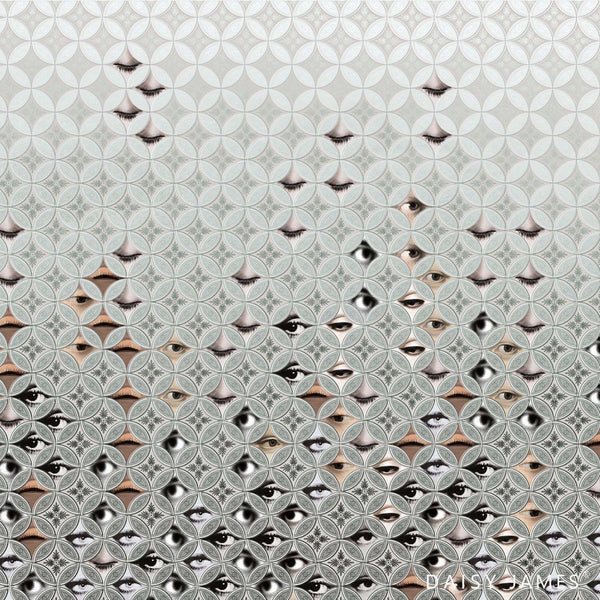 The Peep behang-behang-Daisy James-Original-Vinyl-M2-Selected Wallpapers & Interiors