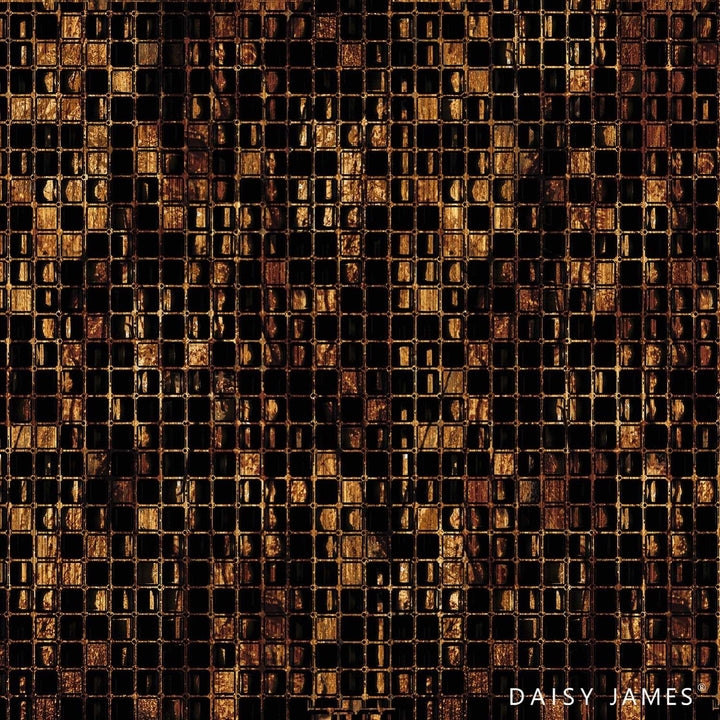The Penny-behang-Tapete-Daisy James-Goud / Zwart-Vinyl-DJ228-Selected Wallpapers