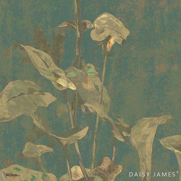 The Perigone behang-behang-Daisy James-Blue-Vinyl-M2-Selected Wallpapers & Interiors