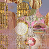The Pink Lady wallpaper-Daisy James-Pink & Gold-Vinyl-M2-Selected Wallpapers & Interiors
