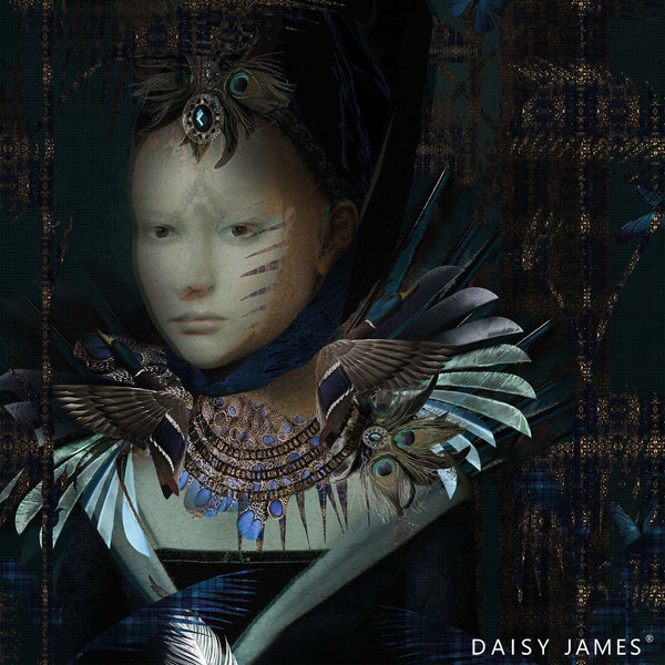 The Princess behang-behang-Daisy James-Multicolor-Vinyl-M2-Selected Wallpapers & Interiors