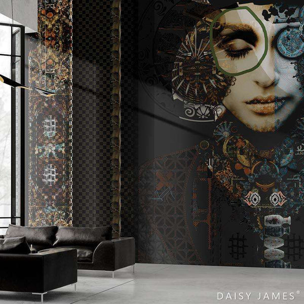 The Private Label wallpaper-Wallpaper-Daisy James-Selected Wallpapers & Interiors
