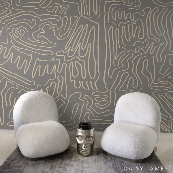 The Roam behang-Behang-Daisy James-Selected Wallpapers & Interiors