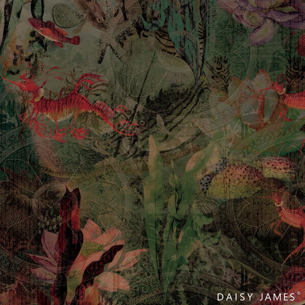 The Salmon behang-behang-Daisy James-Multicolor-Vinyl-M2-Selected Wallpapers & Interiors