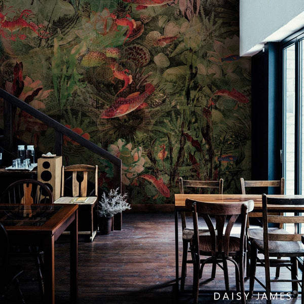 The Salmon behang-behang-Daisy James-Selected Wallpapers & Interiors