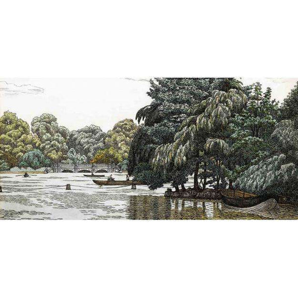 The Serpentine-behang-Les Dominotiers-Selected Wallpapers
