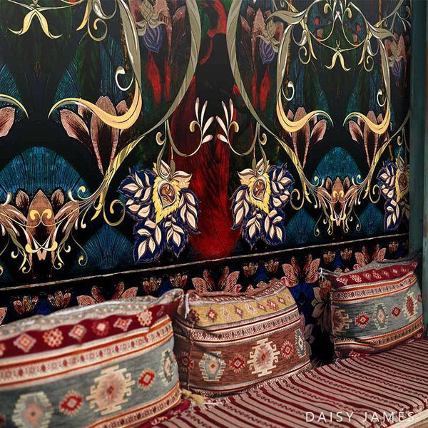 The Stella behang-behang-Daisy James-Selected Wallpapers & Interiors