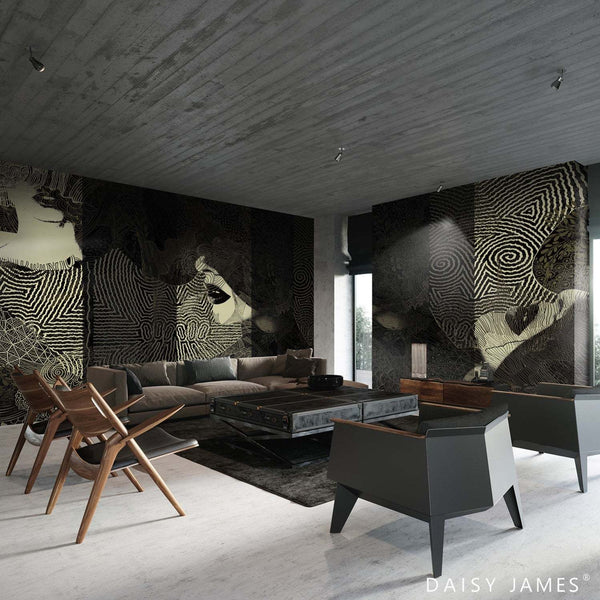 The Tribe Collection No2 behang-behang-Daisy James-Selected Wallpapers & Interiors