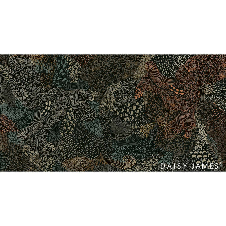 The Tribe Pattern No1-behang-Tapete-Daisy James-Selected Wallpapers