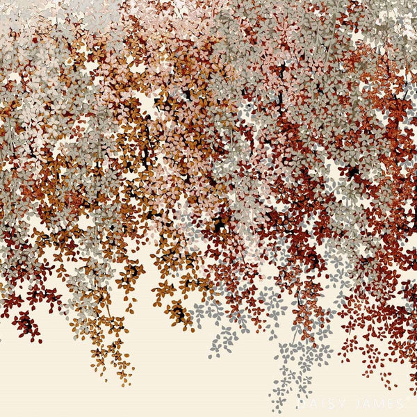 The White Mountain behang-behang-Daisy James-White-Vinyl-M2-Selected Wallpapers & Interiors
