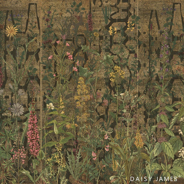 The Wildflowers behang-behang-Daisy James-Color-Vinyl-M2-Selected Wallpapers & Interiors