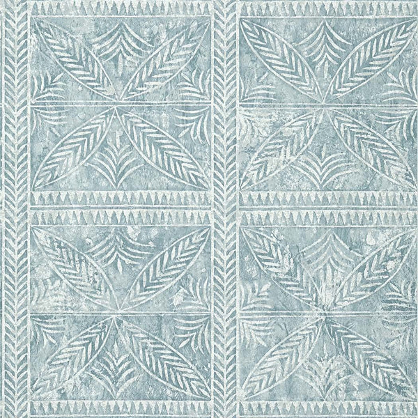 Timbuktu-Behang-Thibaut-Slate Blue-Rol-T10254-Selected Wallpapers
