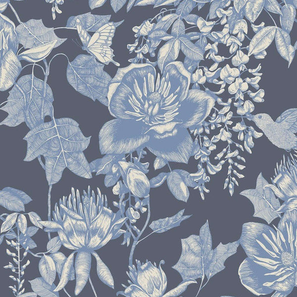 Tivoli-Behang-Cole & Son-Indigo-Rol-99/7032-Selected Wallpapers