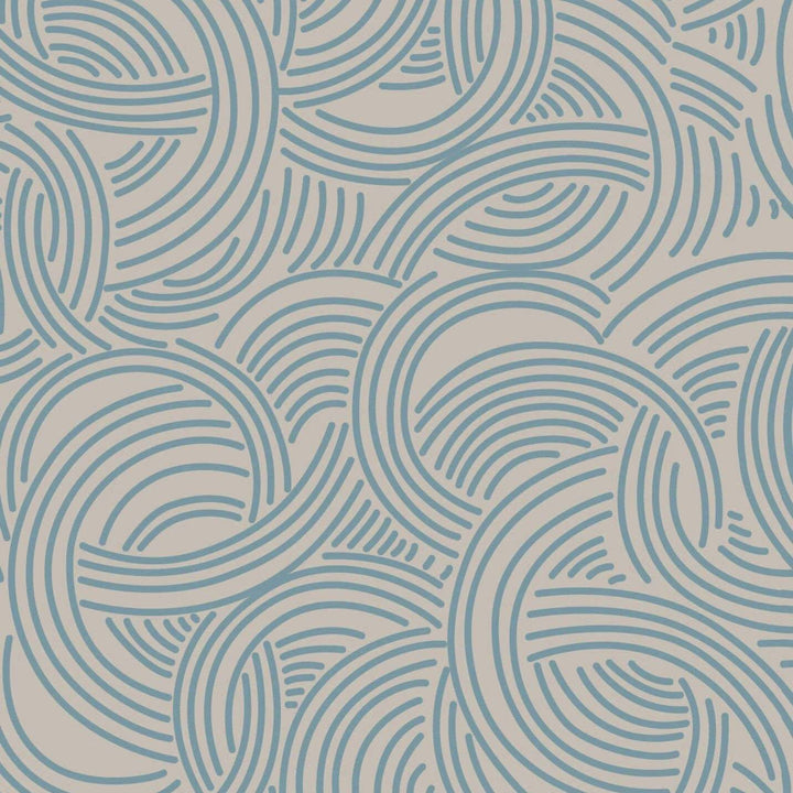 Tourbillon-Behang-Tapete-Farrow & Ball-Stone Blue-Rol-BP4806-Selected Wallpapers