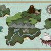 Treasure Map-wallpaper-Coordonne-Mint-Non Woven-9700070-Selected Wallpapers