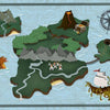 Treasure Map-wallpaper-Coordonne-Aqua-Non Woven-9700071-Selected Wallpapers