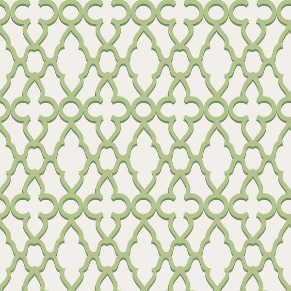 Treillage-behang-Cole & Son-Leaf Green-Rol-116/6022-Selected Wallpapers