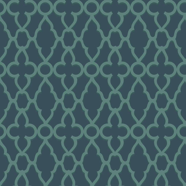 Treillage-behang-Cole & Son-Viridian-Rol-116/6023-Selected Wallpapers