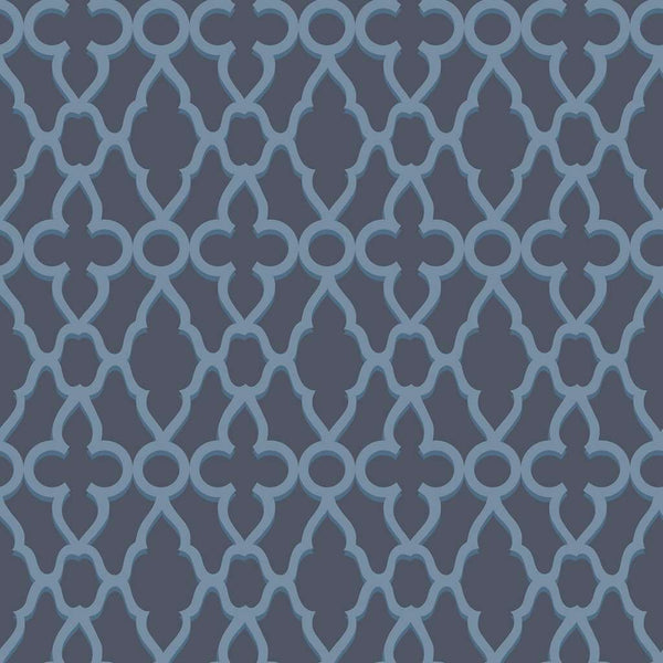 Treillage-behang-Cole & Son-Cerulean Blue-Rol-116/6024-Selected Wallpapers