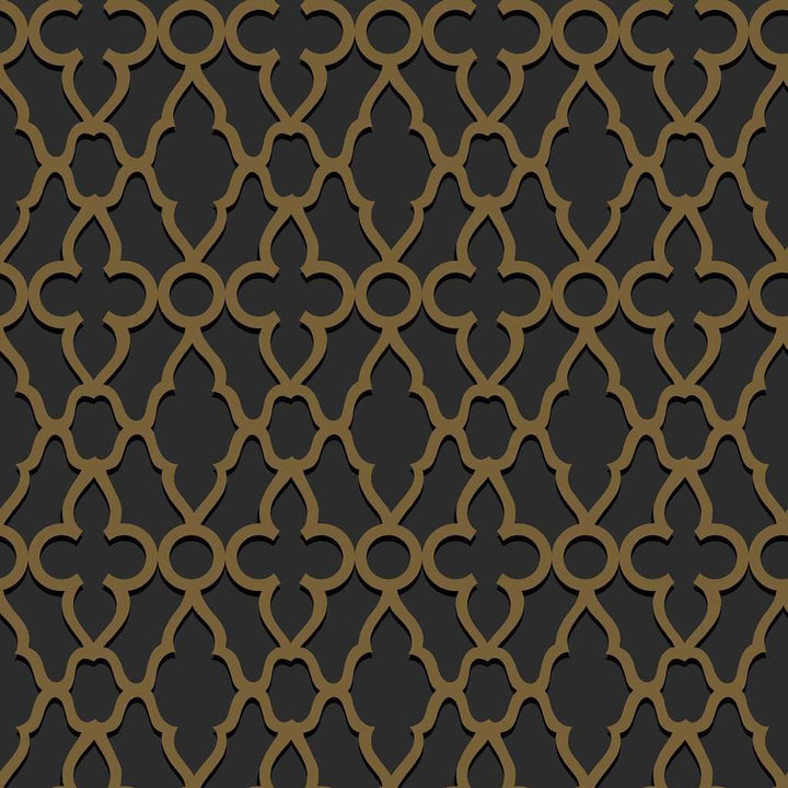 Treillage-behang-Tapete-Cole & Son-Metallic Bronze-Rol-116/6025-Selected Wallpapers