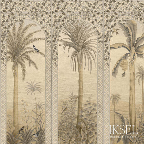 Trellis Exotica-Behang-Iksel-Sepia Tones-225 cm-SC137_CS12-Selected Wallpapers